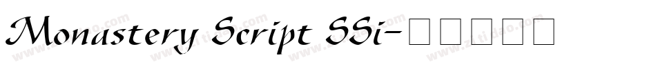 Monastery Script SSi字体转换